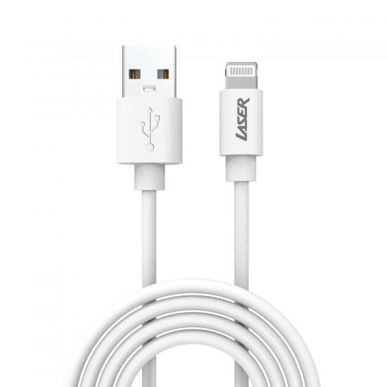 Laser MFi 50cm Lightning to USB-A Fast Charging Cable White