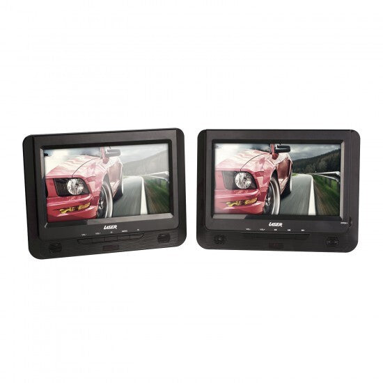 Laser Portable Dual Screen Remote Control 9 inch Stereo Region Free DVD Player