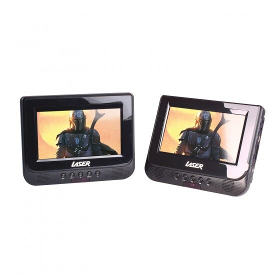 Laser Portable Dual Screen Remote Control 9 inch Stereo Region Free DVD Player