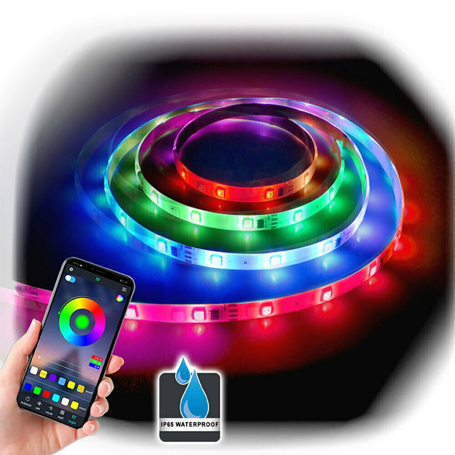 Sansai Wi-Fi RGB LED Strip Waterproof Light Remote & APP Control 5m