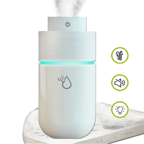 Sansai Portable Humidifier 200ml with 7 Colours Ambient LED Night Light