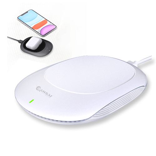 Sansai 5V 3A Wireless Charging Pad Short Circuit Prevention LED Indicator