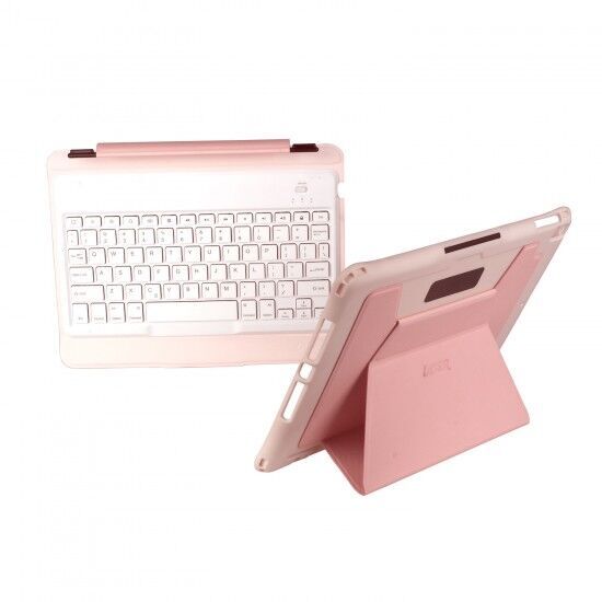 Laser 10.2 inch Portable Wireless  Bluetooth Keyboard for iPad Stand Green Pink