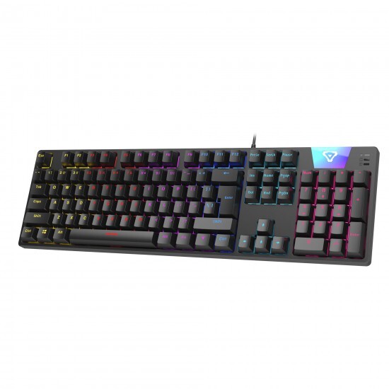 Laser Gaming LED Anti-Ghosting Full Size Mechanical RGB Wired Keyboard