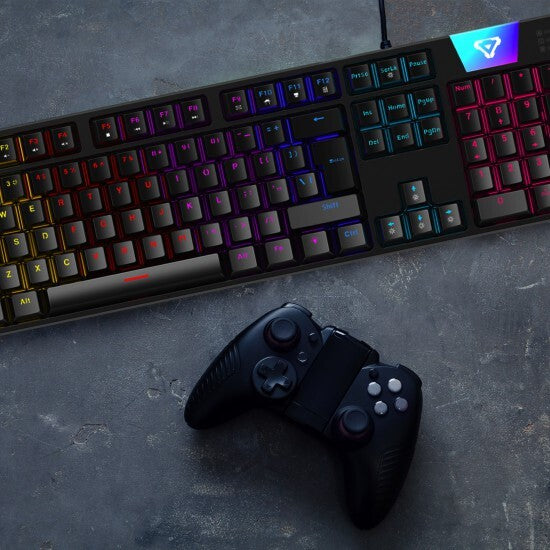 Laser Gaming LED Anti-Ghosting Full Size Mechanical RGB Wired Keyboard