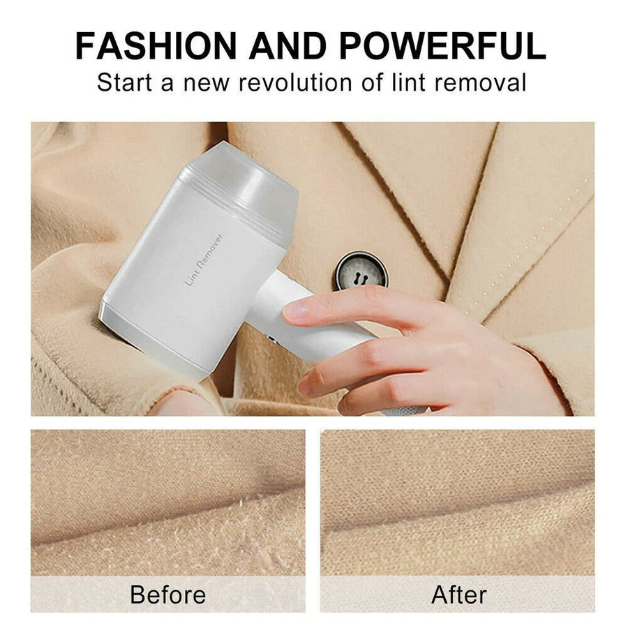 Sansai USB Rechargeable Fabric Garment Lint Remover for Furnitures Bedding Seat