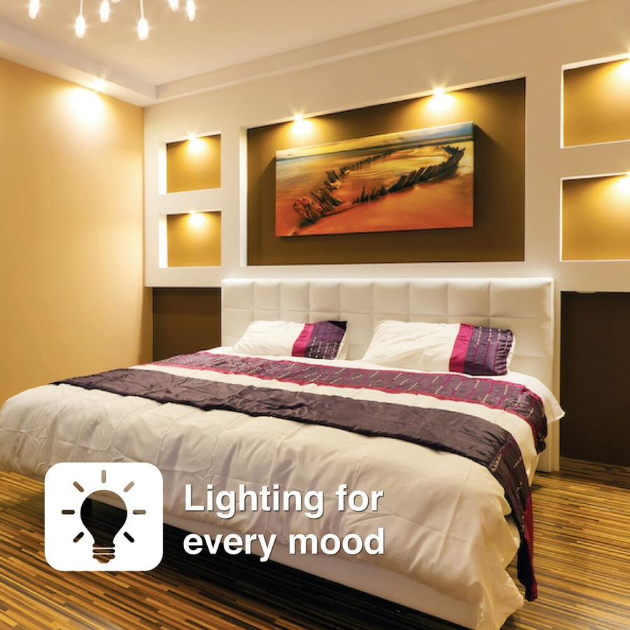 Laser smart LED Bulb 5W RGBW E14 Fitting with 460 lumens Voice Control and WiFi