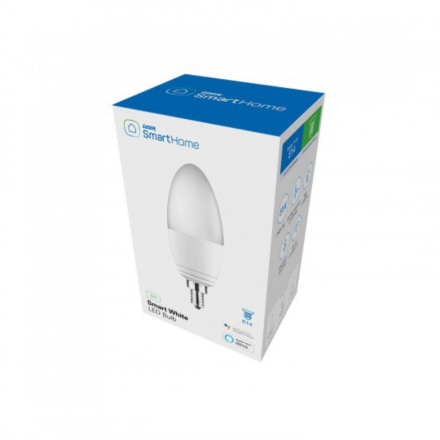 Laser Smart White Bulb 5W E14 Remote Control by App and Virtual Assistant