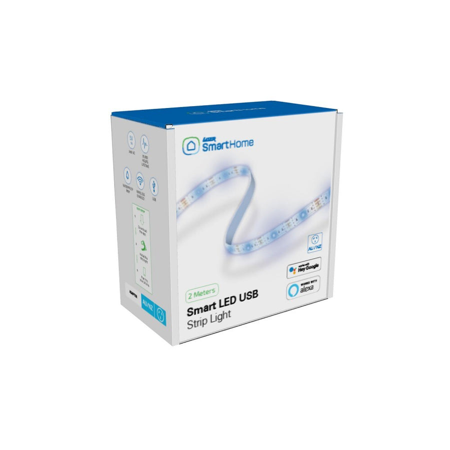 Laser Smart Strip Light with 2m USB Connector RGB Google Alexa App Control