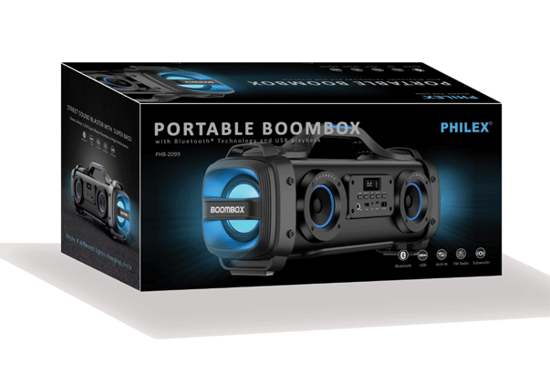 Philex 2.2CH Rechargeable Stereo Boombox Wireless Bluetooth USB FM Speaker