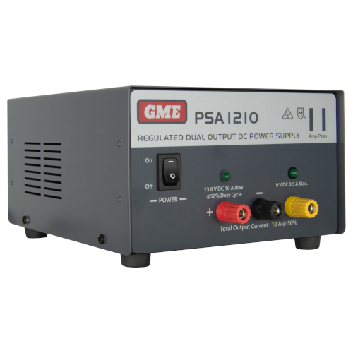 GME PSA1210 240V AC to 13.8V DC Regulated Power Supply with Lead 11 Amp Peak