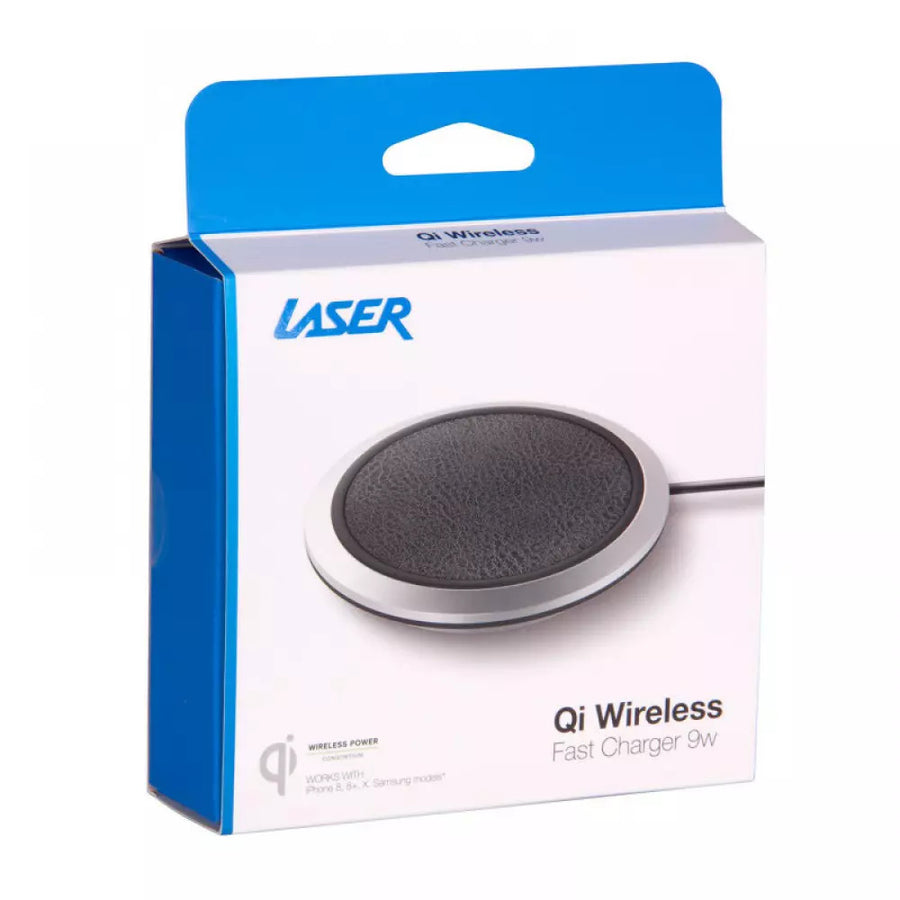 Laser Fast Charge Qi Wireless Charger Certified Convenient to Use and Carry Around