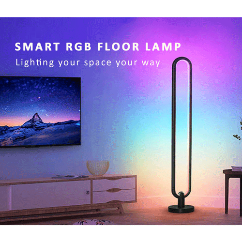 Sansai Smart RGB Floor Corner Lamp Power Adaptor with Remote Control DC 12V-2A