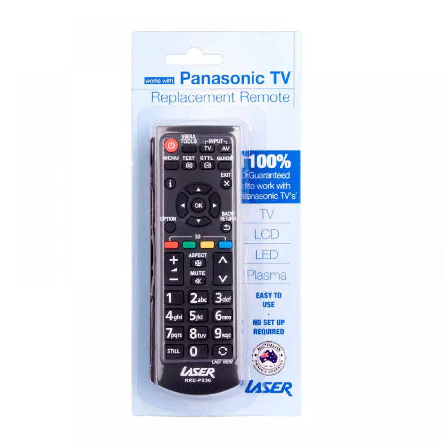 Laser Remote Controller for Panasonic LED and LCD Models Including plasma