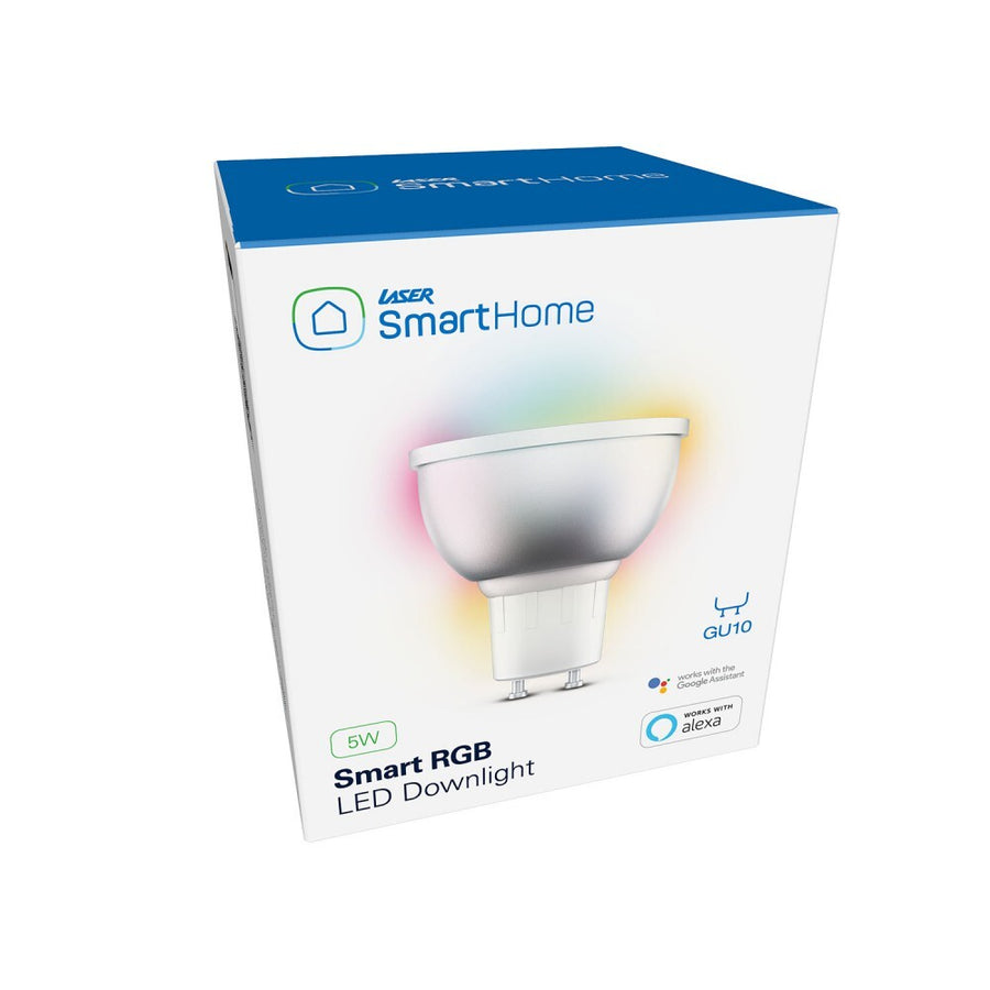 Laser Smart 5W RGB Downlight GU10 Fitting WiFi Control and Coulour Adjustable