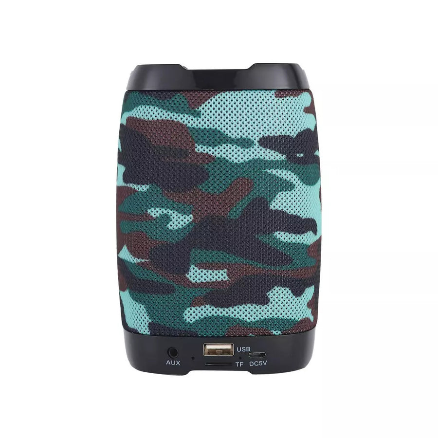 Laser  Bluetooth Speaker with Phone Holder Blue Camouflage