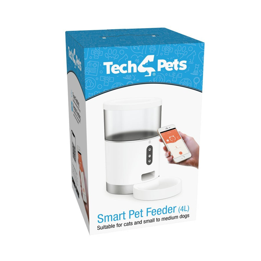 Laser Tech4Pets Smart Pet Feeder 4L for Auto Feeding and Remote Control